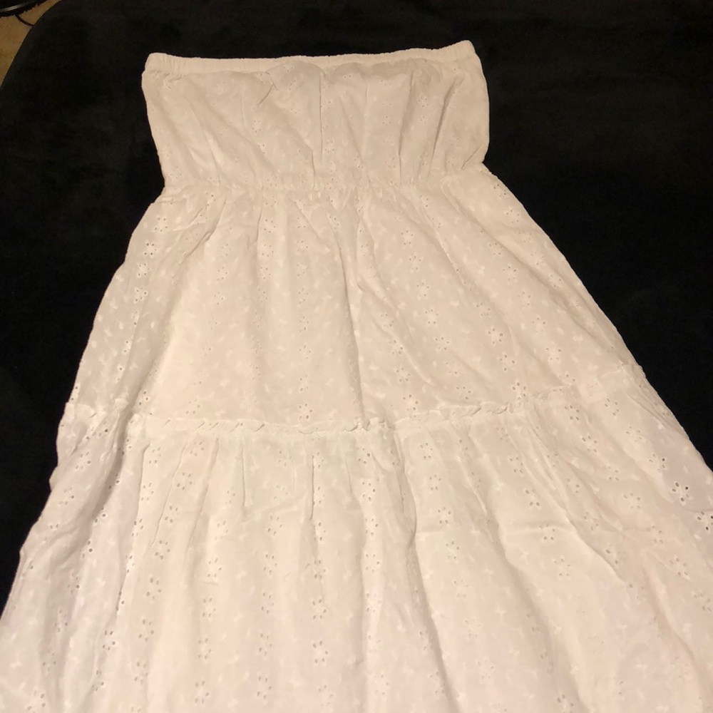 Long White Old Navy Tube Dress